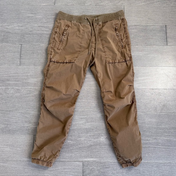 JAMES PERSE.ZIP POCKET UTILITY CARGO PANT JOGGER TAN SIZE 2 M  WSPS1954 Military - Picture 13 of 14